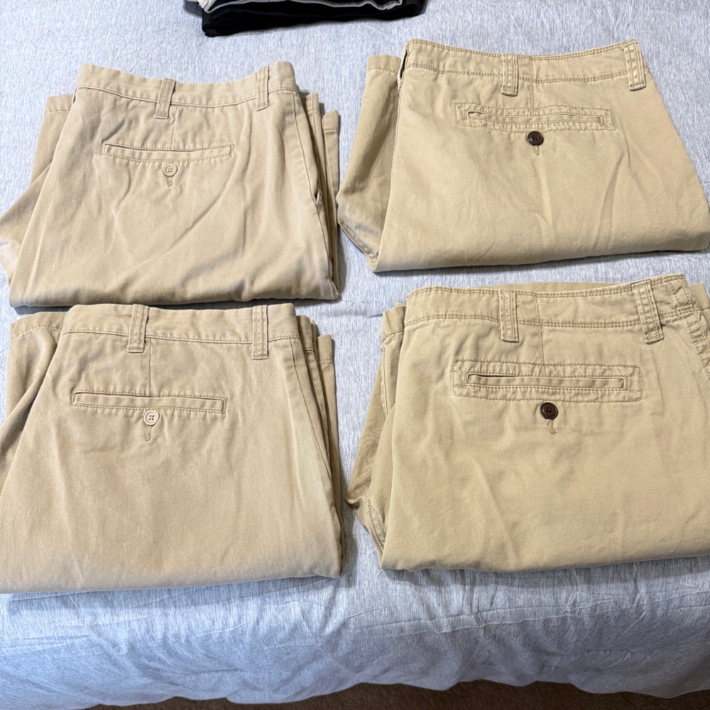 Arizona Jean Company Men’s Flat Front Khaki Shorts